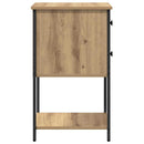 vidaXL Éjjeliszekrény 2 pcs kézműves tölgy 32 x 42 x 70 cm Faanyag