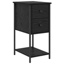 vidaXL Éjjeliszekrény 2 pcs Musta tammi 32 x 42 x 70 cm Faanyag