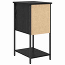 vidaXL Éjjeliszekrény 2 pcs Musta tammi 32 x 42 x 70 cm Faanyag