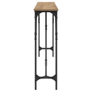 vidaXL Konzolasztal kézműves tölgy 180 x 23 x 75 cm