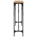 vidaXL Konzolasztal kézműves tölgy 140 x 23 x 75 cm