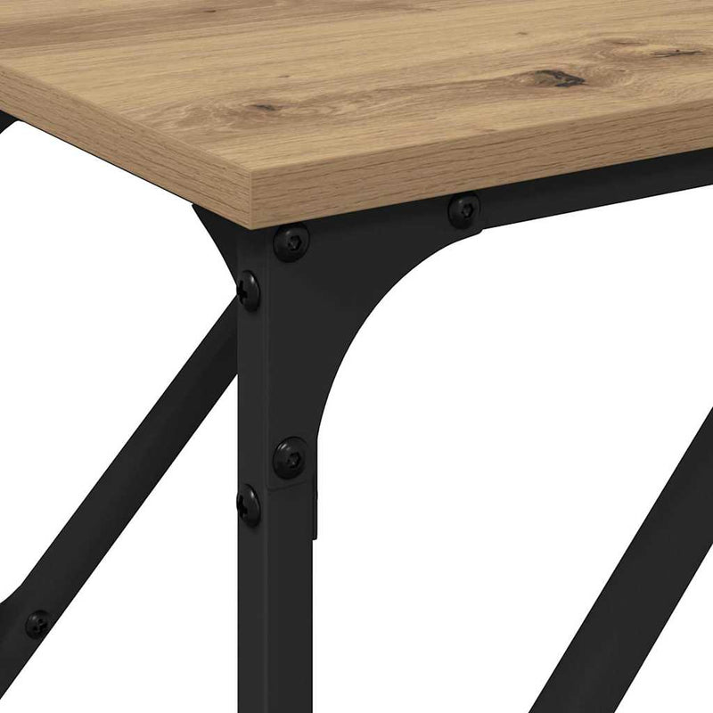 vidaXL Konzol Asztal kézműves tölgy 200 x 29 x 75 cm