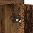 vidaXL Mosógépszekrény Régi fa 68 x 48,5 x 194 cm 1 x Mosógép Szekrény