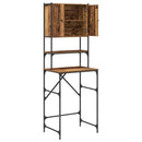 vidaXL Mosógépszekrény Régi fa 68 x 48,5 x 194 cm 1 x Mosógép Szekrény