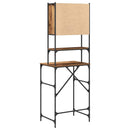 vidaXL Mosógépszekrény Régi fa 68 x 48,5 x 194 cm 1 x Mosógép Szekrény