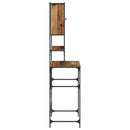 vidaXL Mosógép Szekrény Öreg fa 68 x 48,5 x 194 cm Faanyag