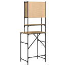 vidaXL Mosógépszekrény kézműves tölgy 68 x 48,5 x 194 cm