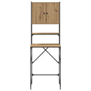 vidaXL Mosógépszekrény kézműves tölgy 68 x 48,5 x 194 cm