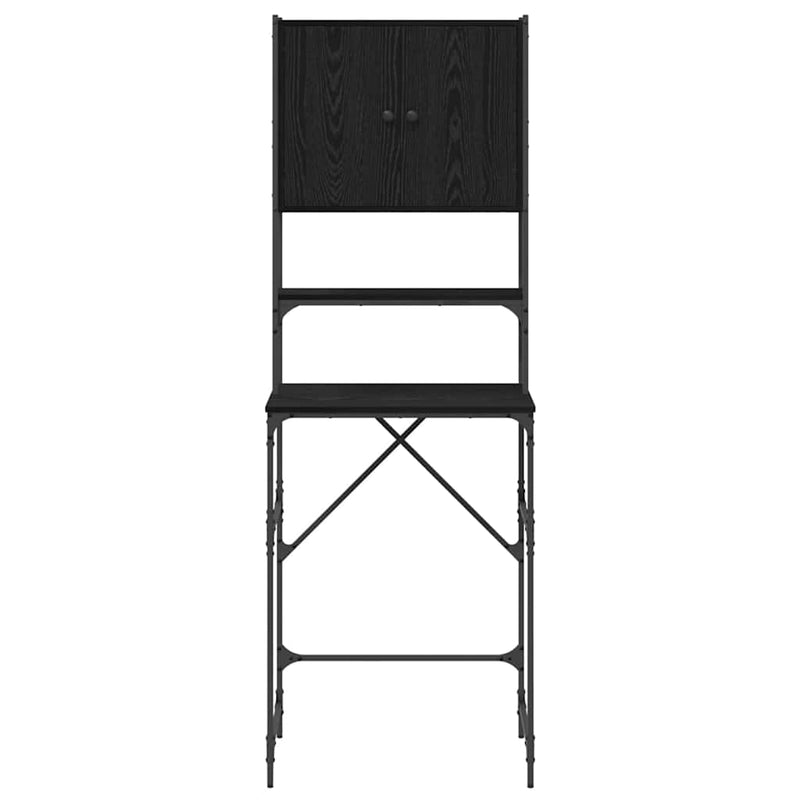 vidaXL Mosógépszekrény Musta tammi 68 x 48,5 x 194 cm