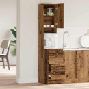 vidaXL Konyhaszekrény fiókkal polcokkal tárolóval Régi fa Faanyag