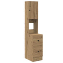 vidaXL Konyhaszekrény fiókkal polcokkal ajtóval kézműves tölgy Faanyag