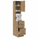 vidaXL Konyhaszekrény fiókkal polcokkal ajtóval kézműves tölgy Faanyag