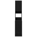 vidaXL Konyhaszekrény fiókkal polcokkal tárolóval Musta tammi Faanyag