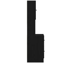 vidaXL Konyhaszekrény fiókkal polcokkal tárolóval Musta tammi Faanyag