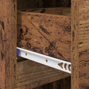 vidaXL Cipőszekrény fiókkal Öreg fa 100,5 x 28 x 100 cm Faanyag