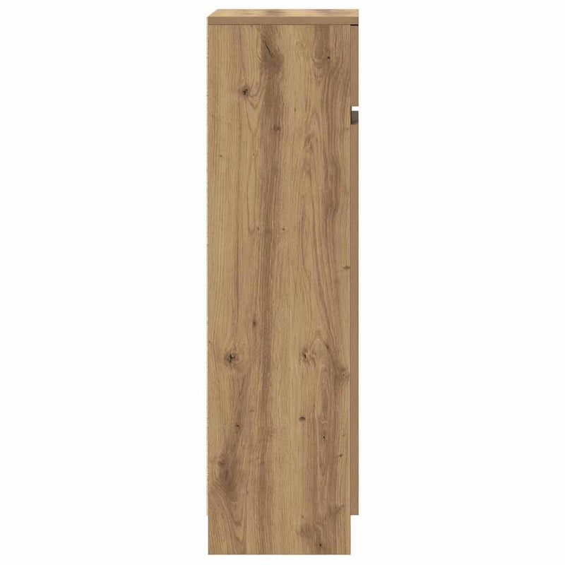 vidaXL Cipősszekrény kézműves tölgy 100.5 x 28 x 100 cm Faanyag