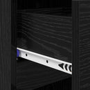 vidaXL Cipőszekrény fiókkal Fekete tölgy 100,5 x 28 x 100 cm Faanyag