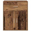 vidaXL Széf fiókkal Öreg fa 60 x 31 x 70 cm Faanyag