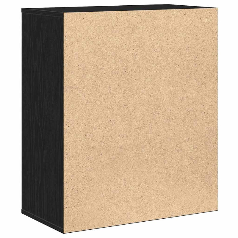 vidaXL Széf fiókkal Musta tammi 60 x 31 x 70 cm Faanyag