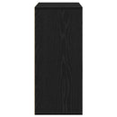 vidaXL Széf fiókkal Musta tammi 60 x 31 x 70 cm Faanyag