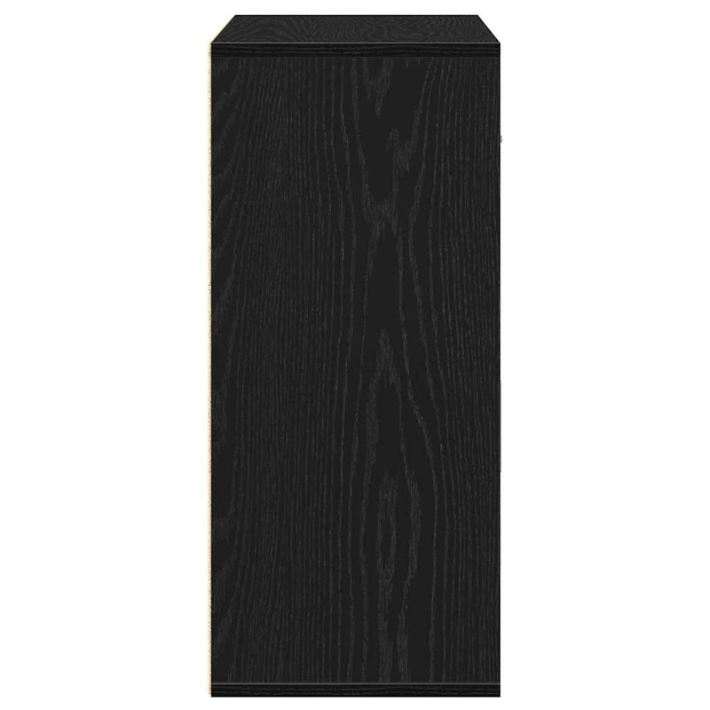 vidaXL Széf fiókkal Musta tammi 60 x 31 x 70 cm Faanyag