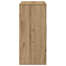 vidaXL Széf fiókkal kézműves tölgy 60 x 31 x 70 cm Faanyag