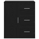 vidaXL Széf fiókkal Musta tammi 60 x 31 x 70 cm Faanyag