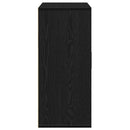 vidaXL Széf fiókkal Fekete tölgy 60 x 31 x 70 cm Faanyag
