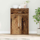 vidaXL Széf fiókkal Régi fa 79 x 38 x 80 cm Faanyag
