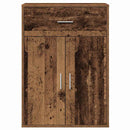 vidaXL Széf fiókkal Régi fa 79 x 38 x 80 cm Faanyag