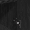 vidaXL Széf fiókkal Musta tammi 79 x 38 x 80 cm Faanyag