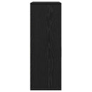 vidaXL Széf fiókkal Musta tammi 79 x 38 x 80 cm Faanyag