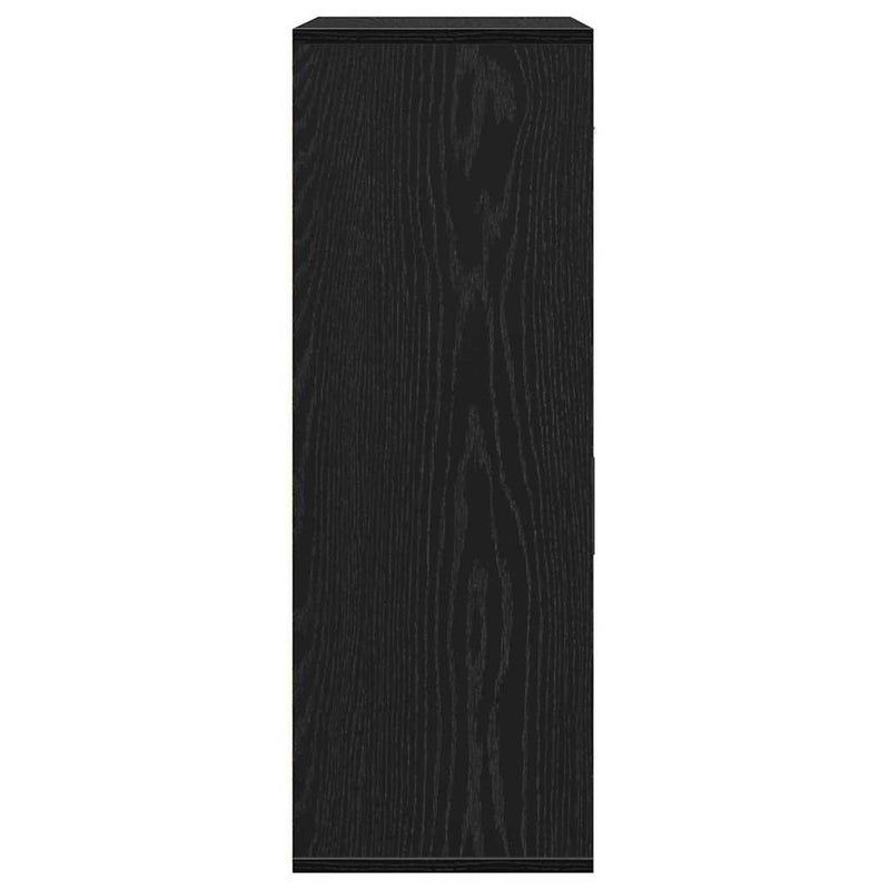 vidaXL Széf fiókkal Musta tammi 79 x 38 x 80 cm Faanyag