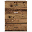 vidaXL Széf fiókkal Régi fa 60 x 39 x 80 cm Faanyag