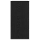 vidaXL Széf fiókkal Musta tammi 60 x 39 x 80 cm Faanyag