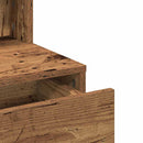 vidaXL Öltözködőasztal fiókkal Régi fa 80 x 41 x 134,5 cm Faanyag