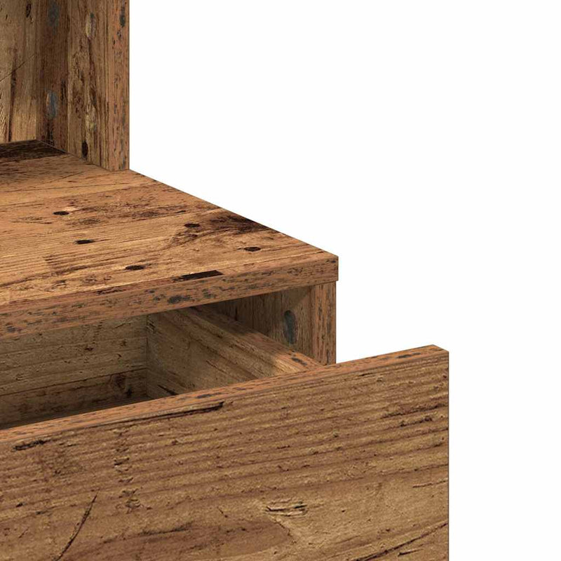vidaXL Öltözködőasztal fiókkal Régi fa 80 x 41 x 134,5 cm Faanyag