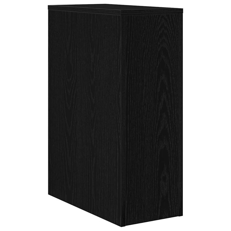 vidaXL Karcsú fürdő szekrény Musta tammi 22 x 44 x 61.5 cm Faanyag