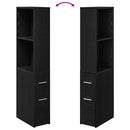 vidaXL Fürdőszoba bútor szett Fekete tölgy 22 x 41 x 135 cm Faanyag