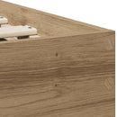 vidaXL Ágykeret fejtámlával Artisan tölgy 75 x 190 cm Faanyag