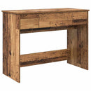 vidaXL Kozmetikai Asztal fiókkal tárolóval Öreg fa 100 x 45 x 76 cm