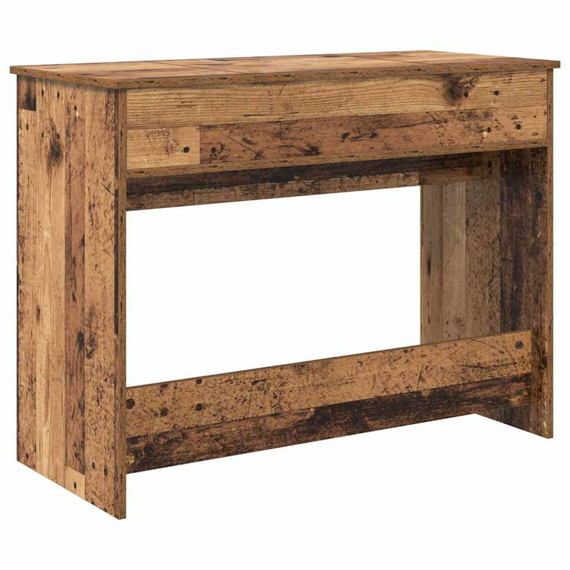 vidaXL Öltözködőasztal fiókkal Régi fa 100 x 45 x 76 cm Faanyag