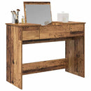 vidaXL Kozmetikai Asztal fiókkal tárolóval Öreg fa 100 x 45 x 76 cm