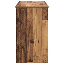 vidaXL Kozmetikai Asztal fiókkal tárolóval Öreg fa 100 x 45 x 76 cm