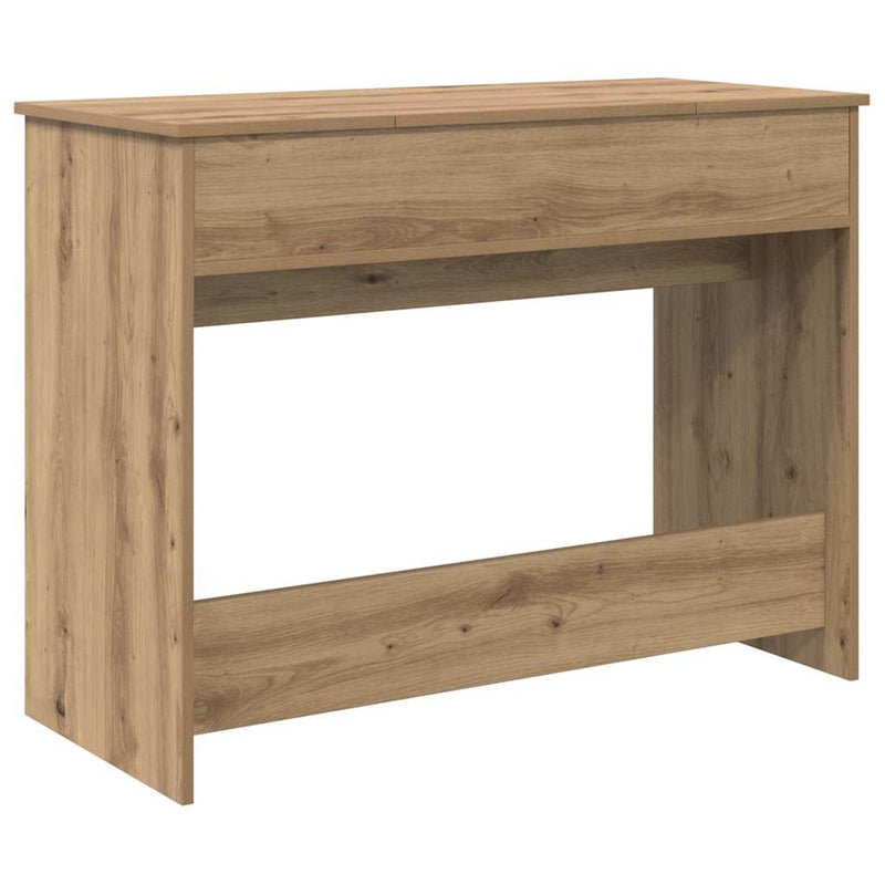 vidaXL Öltözködőasztal fiókkal kézműves tölgy 100 x 45 x 76 cm Faanyag