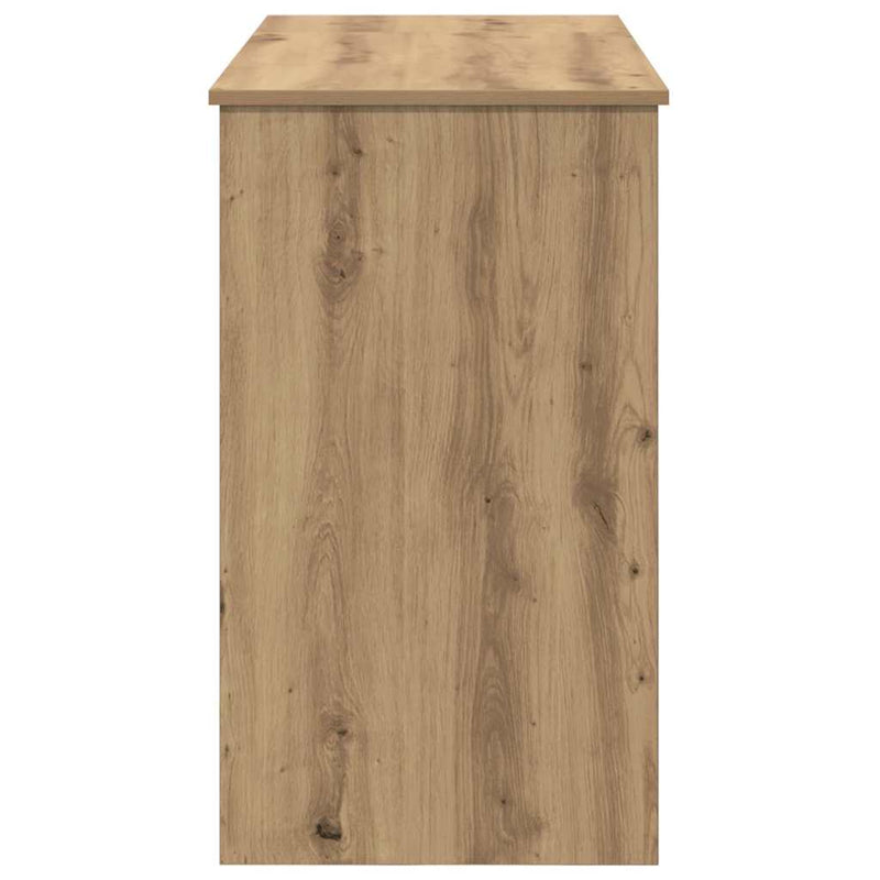 vidaXL Öltözködőasztal fiókkal kézműves tölgy 100 x 45 x 76 cm Faanyag