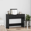 vidaXL Kozmetikai Asztal fiókkal Fekete tölgy 100 x 45 x 76 cm