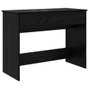 vidaXL Kozmetikai Asztal fiókkal Fekete tölgy 100 x 45 x 76 cm