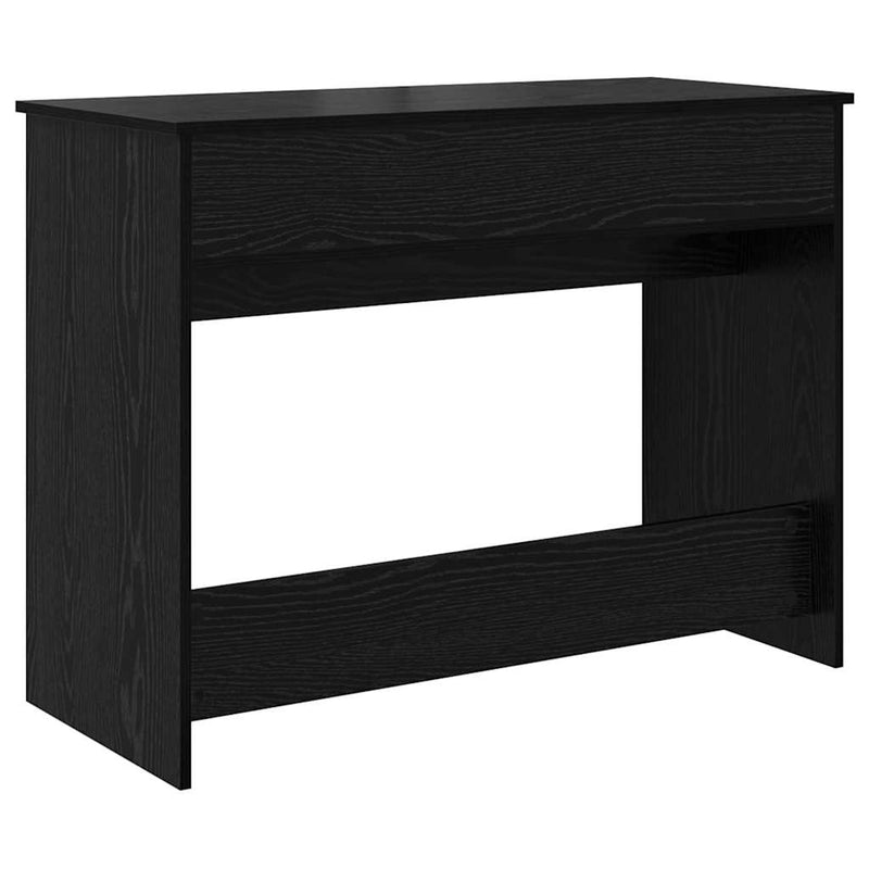 vidaXL Öltözködőasztal fiókkal Musta tammi 100 x 45 x 76 cm Faanyag
