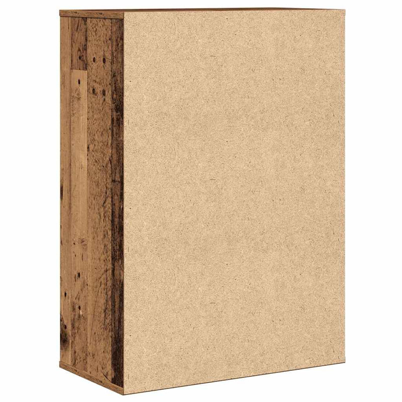 vidaXL Széf fiókkal Régi fa 60 x 31 x 84 cm Faanyag